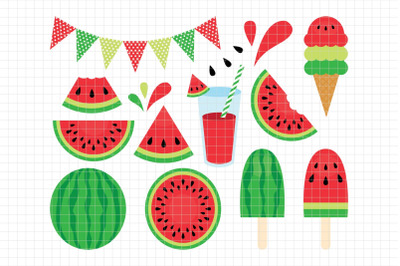 Fresh Watermelon-Digital Clipart (LES.CL29A)