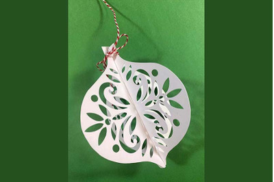 Cut Out Christmas Ornament SVG