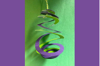 Swirl Christmas Ornament SVG