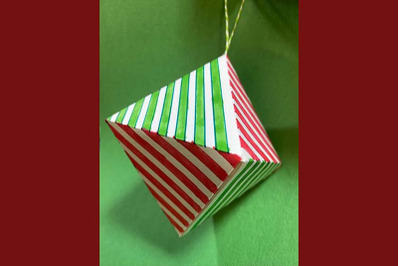 Triangle Christmas Ornament SVG