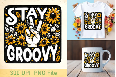 Stay Groovy Skull Design