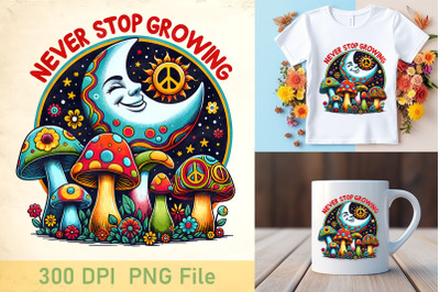 Never Stop Growing Mushroom