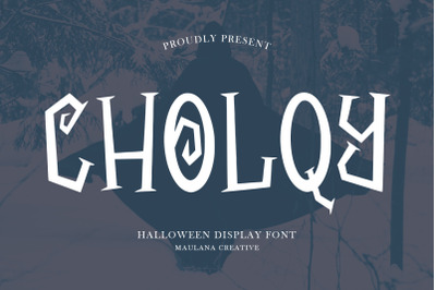 Cholqy Halloween Display Font