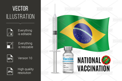 Immunization Icon of Brazil