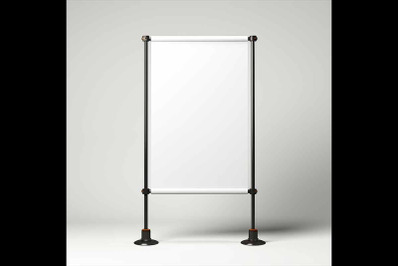 Signboard Stand Rollup Advertisement Canvas Signpost Billboard Mockup