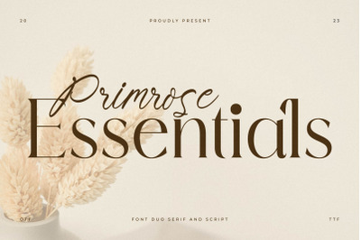 Primrose Essentials Font Duo