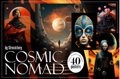 Cosmic Nomad Art Poster Collection