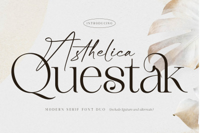 Asthelica Questak Font Duo