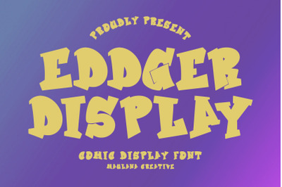 Eddger Comic Display Font