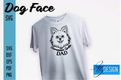 German Spitz Dad SVG Design | Dog Mom SVG | SVG File | Print Design