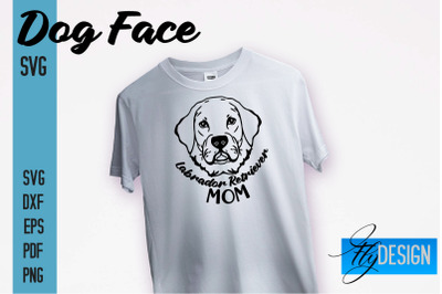 Labrador Mom SVG Design | Dog Mom SVG | SVG File | Print Design