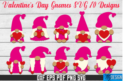 Valentine&amp;&23;039;s Day Gnomes SVG | Paper Cut Design | SVG File
