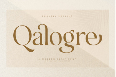 Qalogre Typeface