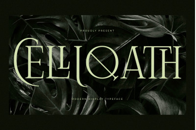 Celliqath Typeface