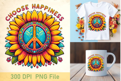 Choose Happiness Flower Wheel