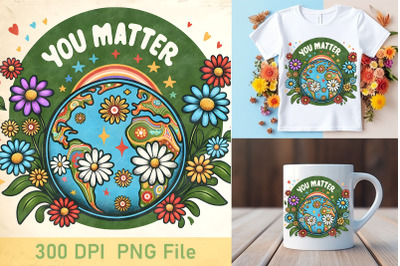 You Matter Floral Mandala