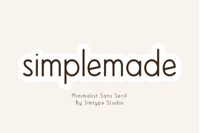 Simplemade - Sign Font