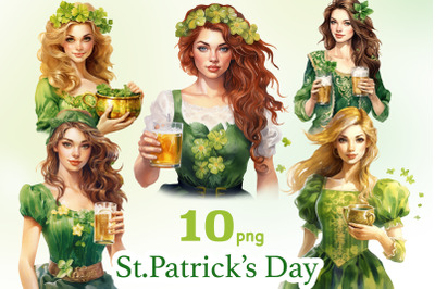 St.Patricks Day Clipart | St.Patricks Day Woman Clipart