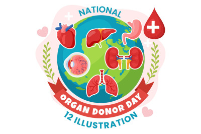 12 National Organ Donor Day Illustration