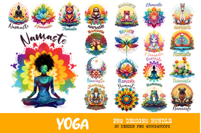 Mindful Yoga Art Bundle