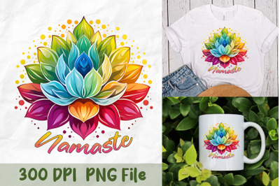 Lotus Mandala Colorful Yoga