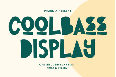 Coolbass Cheerful Display Font