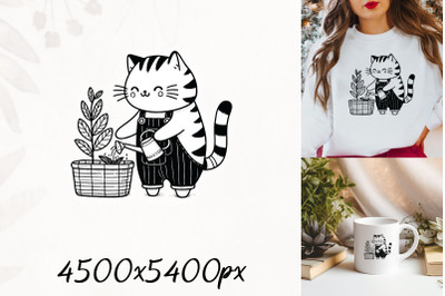 Singer Cat Microphone Clipart