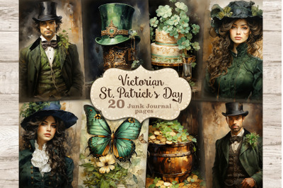 St. Patrick&amp;&23;039;s Day Junk Journal Paper | Victorian Printable