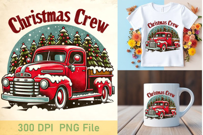 Retro Christmas Truck Cheer