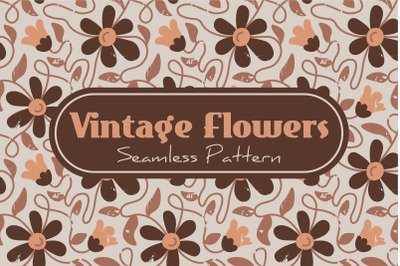 Vintage Flowers Seamless Pattern