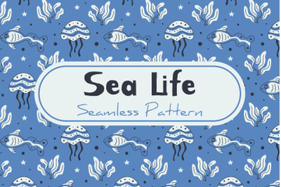 Sea Life Seamless Pattern