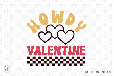 Howdy Valentine, Retro Valentine&#039;s Day SVG