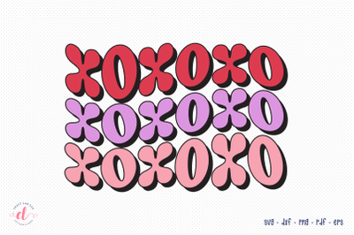 Xoxoxo | Retro Valentine SVG Design