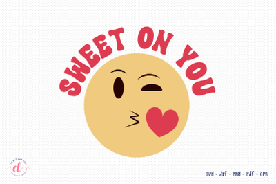 Sweet on You | Retro Valentine SVG