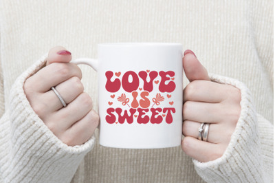 Love is Sweet - Retro Valentine SVG