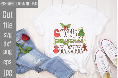 Cool Christmas Santa SVG cut file&2C;Christmas Retro Designs Christmas Su