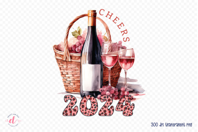 Cheers 2024 | New Year PNG Sublimation