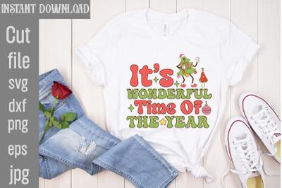 It&amp;&23;039;s Wonderful Time Of The Year SVG cut file&2C;Christmas Retro Designs C