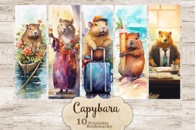 Capybara Bookmarks Printable | Bookmarks Digital
