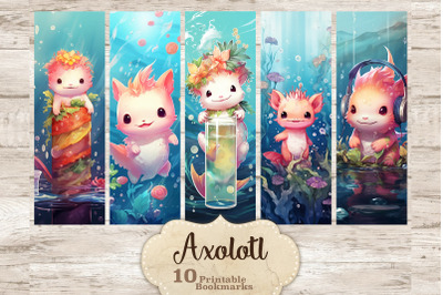 Axolotl Bookmarks Printable | Bookmark Bundle
