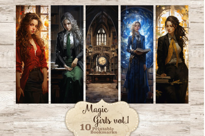Magic Girls Bookmarks | Wizard Printable