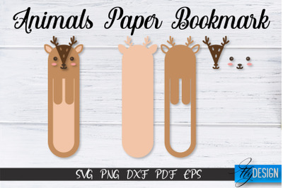 Deer Paper Bookmark SVG | Bookmark SVG Design | Book Lover