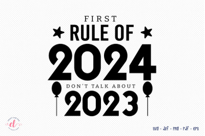 New Year 2024 SVG Design