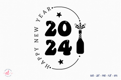 Happy New Year 2024 SVG