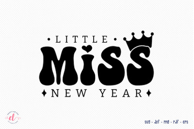 Little Miss New Year SVG