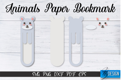 Mouse Paper Bookmark SVG | Bookmark SVG Design | Book Lover