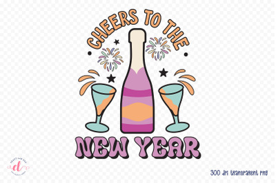 Cheers to the New Year PNG Sublimation