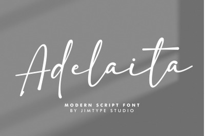 Adelaita - Modern Cute Branding Font