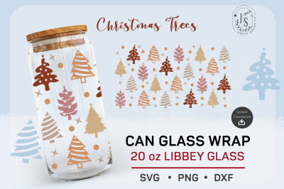 20oz, Christmas tree svg glass can, Christmas svg, Xmas