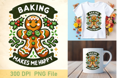 Baking Gingerbread Joy